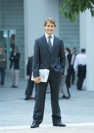 simsearch:632-01157433,k - Businessman, full length portrait Stock Photo - Premium Royalty-Free, Code: 632-01157420