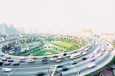 shanghai motorway - China, Shanghai, overpass Stock Photo - Premium Royalty-Free, Code: 632-01157902