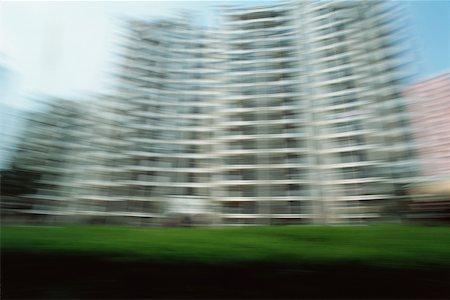 shanghai from below - China, Shanghai, blurred high rises Stock Photo - Premium Royalty-Free, Code: 632-01157923