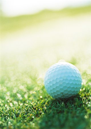 simsearch:632-01234708,k - Golf ball on green, close-up Foto de stock - Sin royalties Premium, Código: 632-01153235