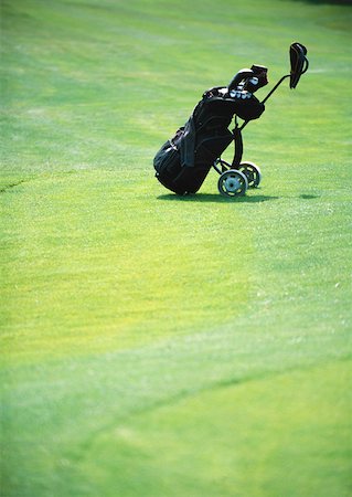 Golf bag on green Stock Photo - Premium Royalty-Free, Code: 632-01153254