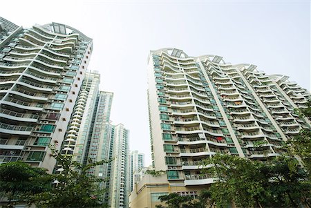 simsearch:696-03394687,k - China, Guangdong Province, Guangzhou, high rise apartment buildings Foto de stock - Sin royalties Premium, Código: 632-01637854