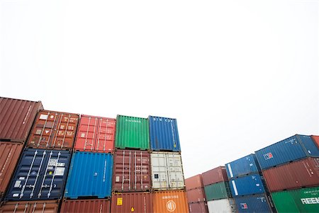 simsearch:696-03395108,k - Cargo containers Stock Photo - Premium Royalty-Free, Code: 632-01784431