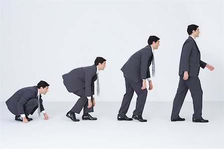 progress - Businessman evolving, digital composite Stock Photo - Premium Royalty-Free, Code: 632-02345571