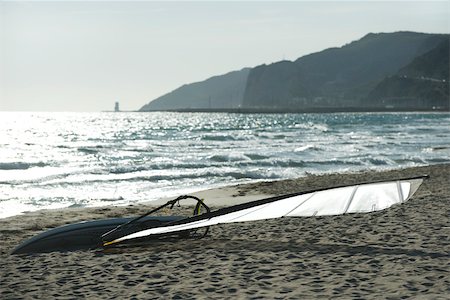 sailing beach - Windsurf board on beach Stock Photo - Premium Royalty-Free, Code: 632-02745222