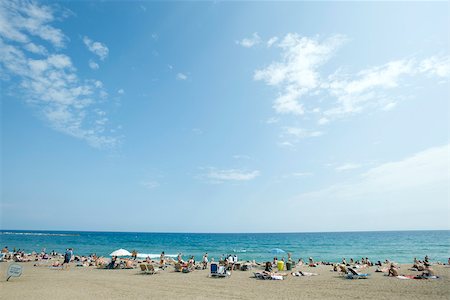 sunbathing crowd - Vacationers on beach Stock Photo - Premium Royalty-Free, Code: 632-02745231
