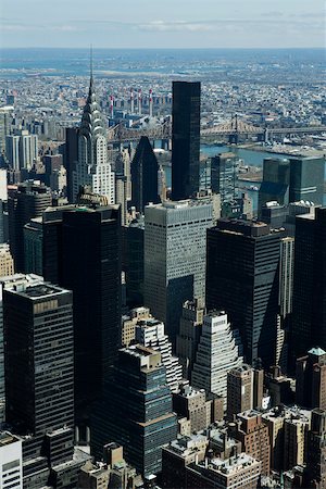 Vue aérienne du Chrysler Building domine entourant les buldings, New York City Photographie de stock - Premium Libres de Droits, Code: 632-02885208