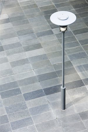 sidewalk not people - Lamp post in city square Stock Photo - Premium Royalty-Free, Code: 632-02885258