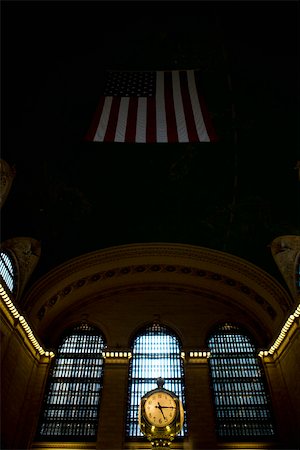 railway station in america - Clock inside of Grand Central Station, New York City Stock Photo - Premium Royalty-Free, Code: 632-02885252