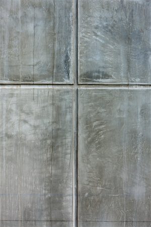 Detail of grooved concrete wall Foto de stock - Sin royalties Premium, Código: 632-02885397