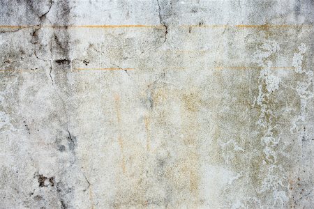 Concrete wall, cracked, rust streaked, detail Foto de stock - Sin royalties Premium, Código: 632-02885402