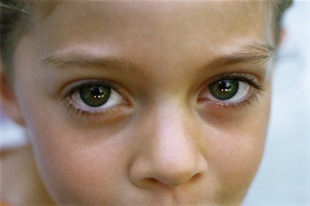 extreme close up human eye - Child's face, close-up Stock Photo - Premium Royalty-Free, Code: 632-03027078