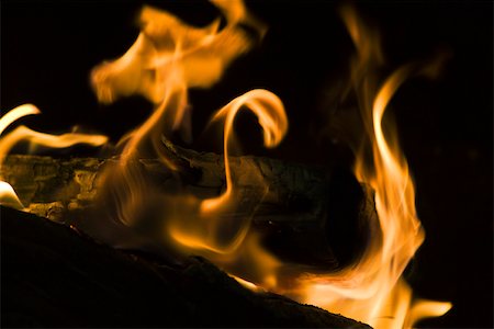 Fire, close-up Fotografie stock - Premium Royalty-Free, Codice: 632-03027534