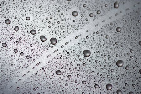 diagonal lines in photography - Water droplets on surface Foto de stock - Sin royalties Premium, Código: 632-03027540