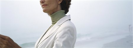 floridian - Woman wearing turtleneck and jacket, cropped Stock Photo - Premium Royalty-Free, Code: 632-03083100