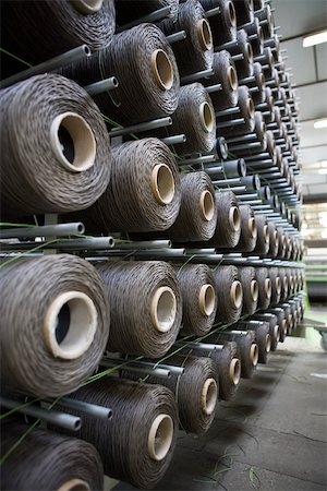 simsearch:632-03500473,k - Fabric coating plant, weaving department, unwinding creel Stock Photo - Premium Royalty-Free, Code: 632-03500539