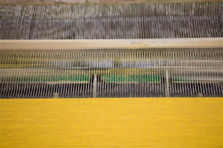 Fabric coating plant, recyclable composite textile weaving department, textile composite fabric on loom Stock Photo - Premium Royalty-Free, Code: 632-03500532