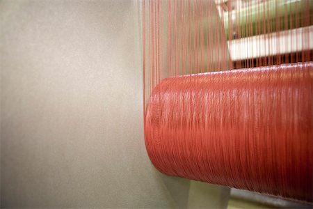 Fabric coating plant, recyclable composite textile weaving department, loom, weaver's beam Stock Photo - Premium Royalty-Free, Code: 632-03500547