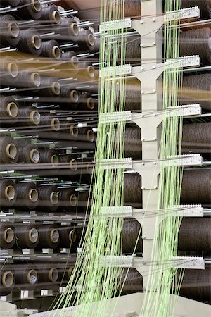 simsearch:632-03500473,k - Fabric coating plant, weaving department, unwinding creel Stock Photo - Premium Royalty-Free, Code: 632-03500540