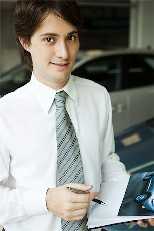 simsearch:632-03500931,k - Salesman with brochure Stock Photo - Premium Royalty-Free, Code: 632-03500919