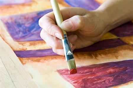 painting artist - Painting with watercolors Stock Photo - Premium Royalty-Free, Code: 632-03501049