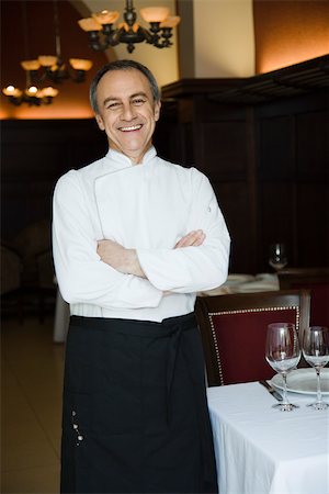 fine dining restaurant - Chef, portrait Stock Photo - Premium Royalty-Free, Code: 632-03516374