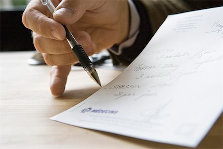 pen and prescription - Doctor explaining prescription, cropped Stock Photo - Premium Royalty-Free, Code: 632-03629677