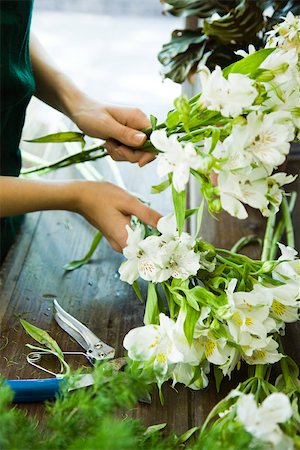 flower arrangement for women - Arrangement de fleurs Photographie de stock - Premium Libres de Droits, Code: 632-03629973