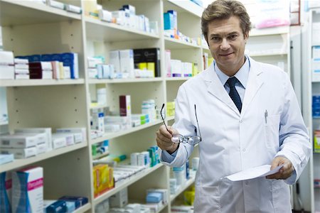 pharmacist (male) - Pharmacist, portrait Stock Photo - Premium Royalty-Free, Code: 632-03629992