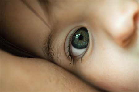 extreme close up human eye - Baby's eye, close-up Stock Photo - Premium Royalty-Free, Code: 632-03630099