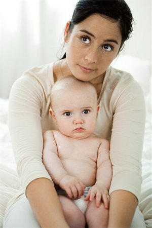 Mother and baby, portrait Stock Photo - Premium Royalty-Free, Code: 632-03630118