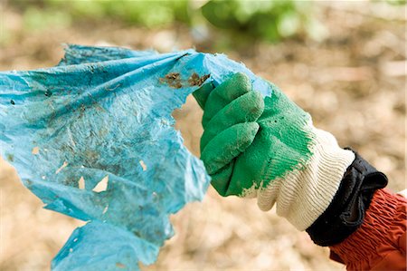 Picking up litter Foto de stock - Sin royalties Premium, Código: 632-03651679