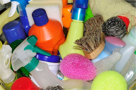 Cleaning products, close-up Stock Photo - Premium Royalty-Free, Code: 632-03651737
