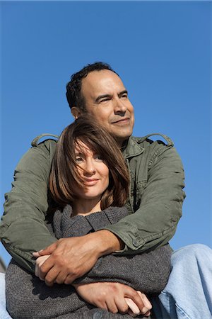 Mature couple relaxing together outdoors Stock Photo - Premium Royalty-Free, Code: 632-03652004