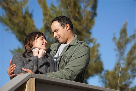 simsearch:632-09140316,k - Mature couple embracing outdoors Stock Photo - Premium Royalty-Free, Code: 632-03652035