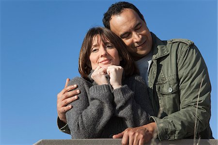 Mature couple relaxing together outdoors Stock Photo - Premium Royalty-Free, Code: 632-03652045