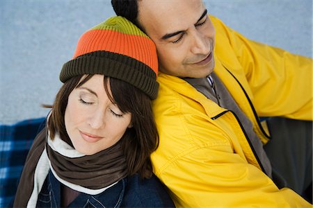 simsearch:632-09140316,k - Mature couple relaxing together outdoors Stock Photo - Premium Royalty-Free, Code: 632-03652058