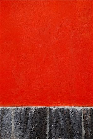 estuco - Red stucco wall, close-up Foto de stock - Sin royalties Premium, Código: 632-03779290