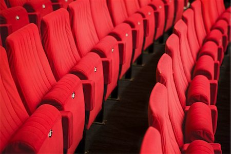 simsearch:632-05992248,k - Empty theater seats Foto de stock - Sin royalties Premium, Código: 632-03779292