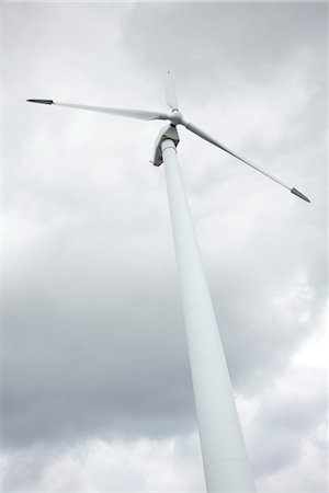 Wind turbine, low angle view Stock Photo - Premium Royalty-Free, Code: 632-03847740