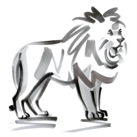 symbole (signe) - Signe astrologique lion, illustration Photographie de stock - Premium Libres de Droits, Code: 632-03898243