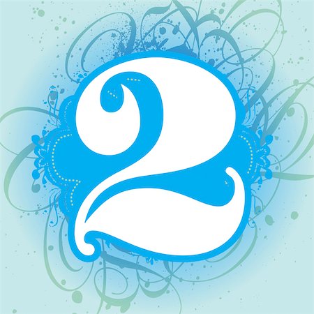 swirl - Number 2 Stock Photo - Premium Royalty-Free, Code: 632-03898264