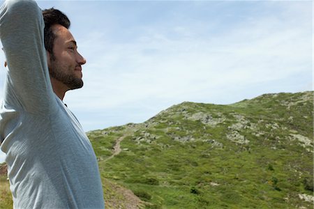 Homme dans la nature Photographie de stock - Premium Libres de Droits, Code: 633-05402160