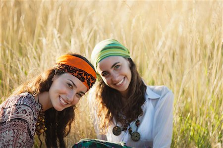 Young women in grass Stock Photo - Premium Royalty-Free, Code: 633-06354896