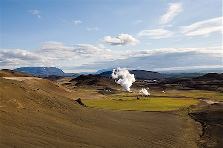 Geothermal power station, Krafla, Iceland Foto de stock - Royalty Free Premium, Número: 633-06354890