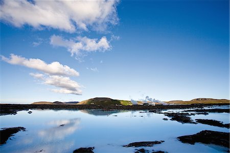 simsearch:632-06029406,k - Blue Lagoon geothermal spa, Reykjanes Peninsula, Iceland Stock Photo - Premium Royalty-Free, Code: 633-06354933