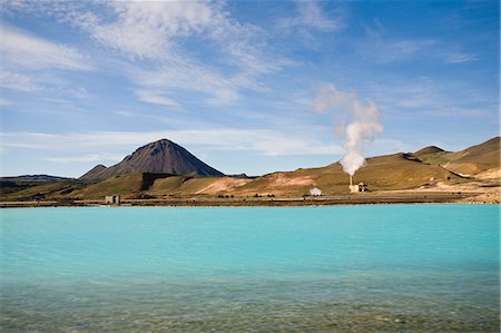 Geothermal power station, Krafla, Iceland Foto de stock - Royalty Free Premium, Número: 633-06355091