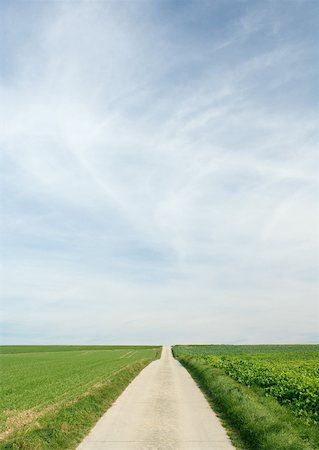Country road and sky Stock Photo - Premium Royalty-Free, Code: 633-01272534