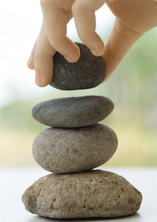 Stacking stones Stock Photo - Premium Royalty-Free, Code: 633-01273515