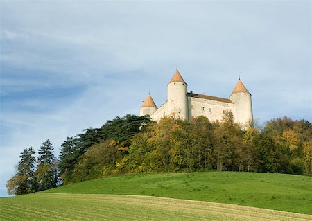 simsearch:633-05401419,k - Switzerland, castle, low angle view Foto de stock - Sin royalties Premium, Código: 633-01572541